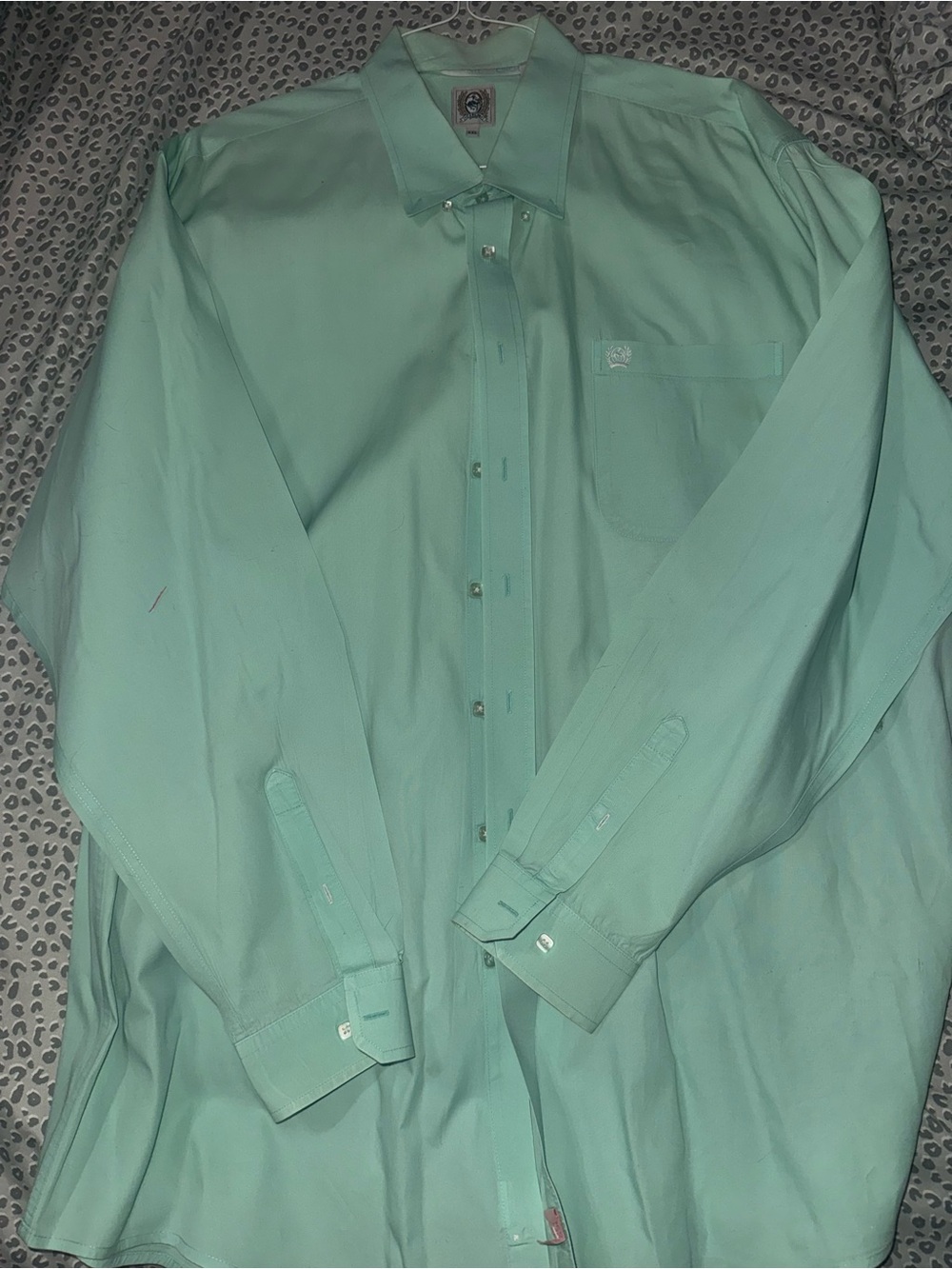 Cinch Men's Mint Green Dress Shirt - Long Sleeve